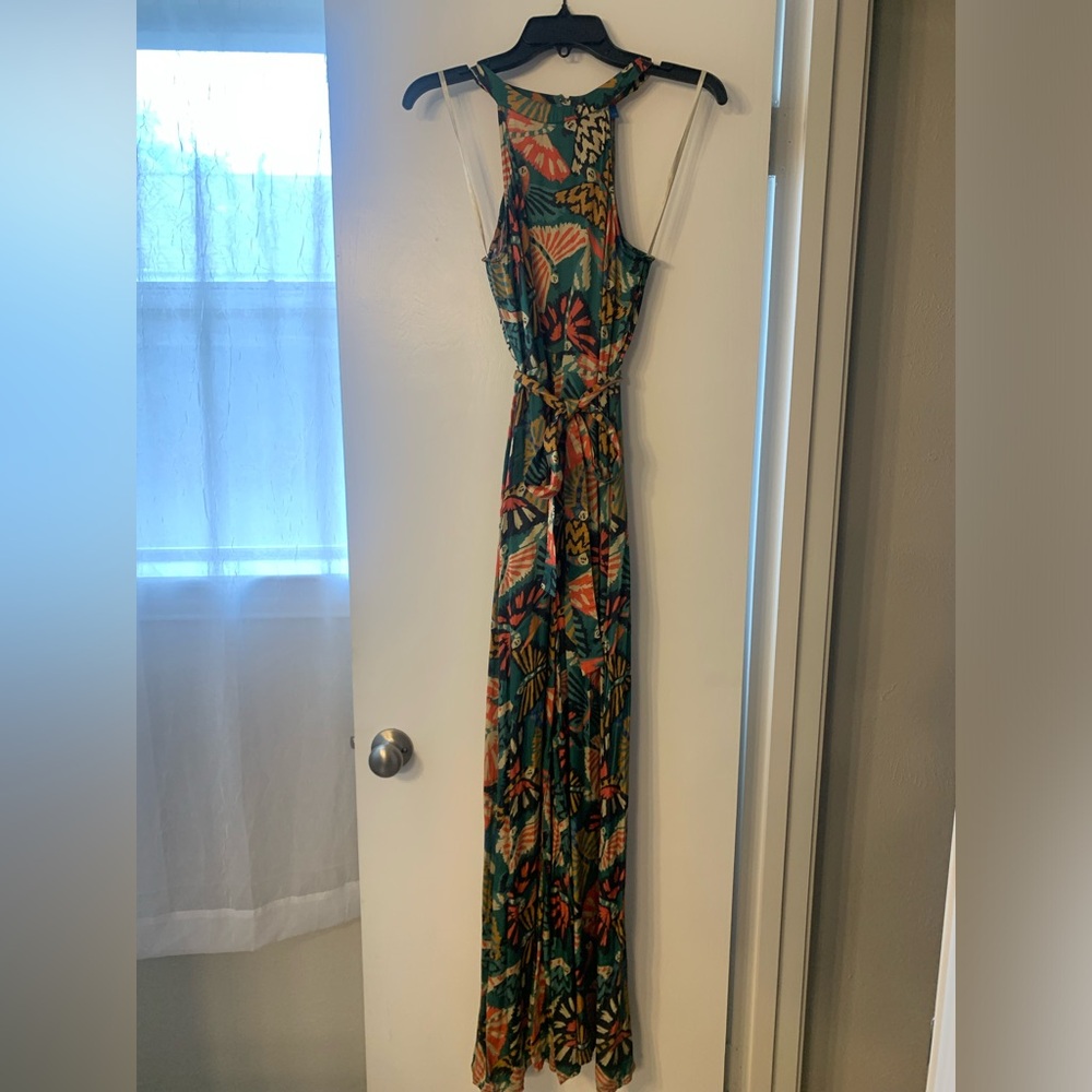 Anthropologie Farm Rio printed halter jumpsuit - Picture 2 of 5